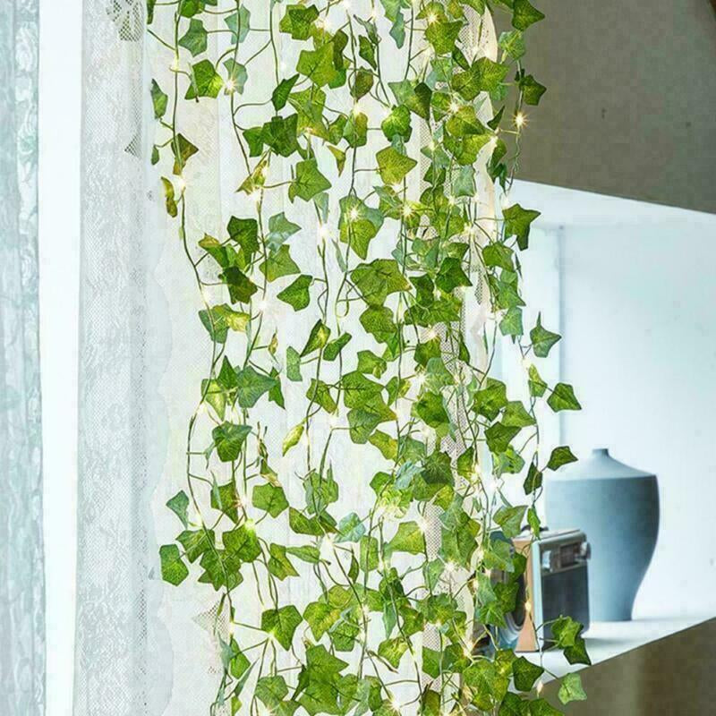 Artificial Ivy Garland with LED Lights – Faux Greenery Vine for a Lush, Illuminated Look