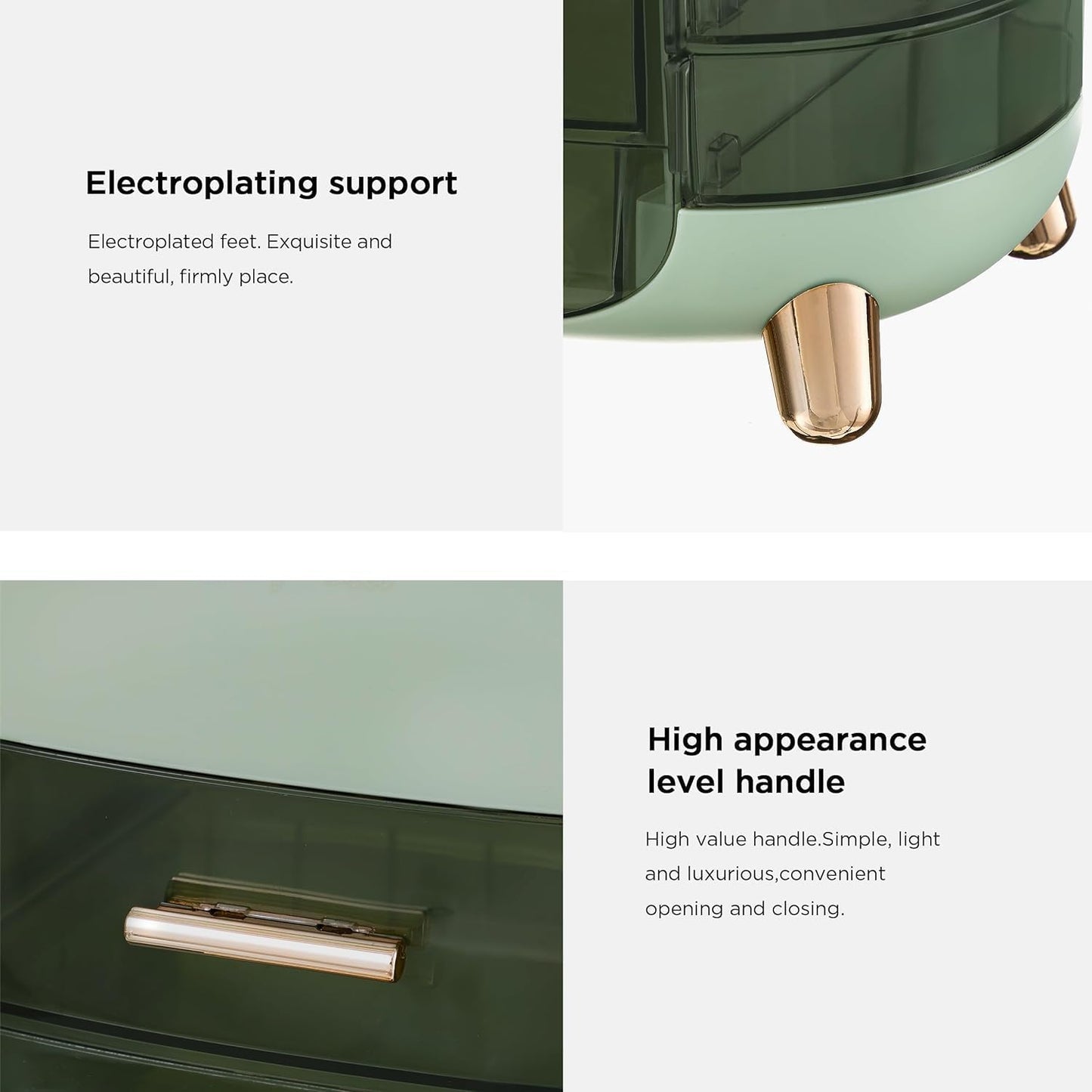 Cosmetic Storage Organizer with Drawers – Waterproof & Dustproof