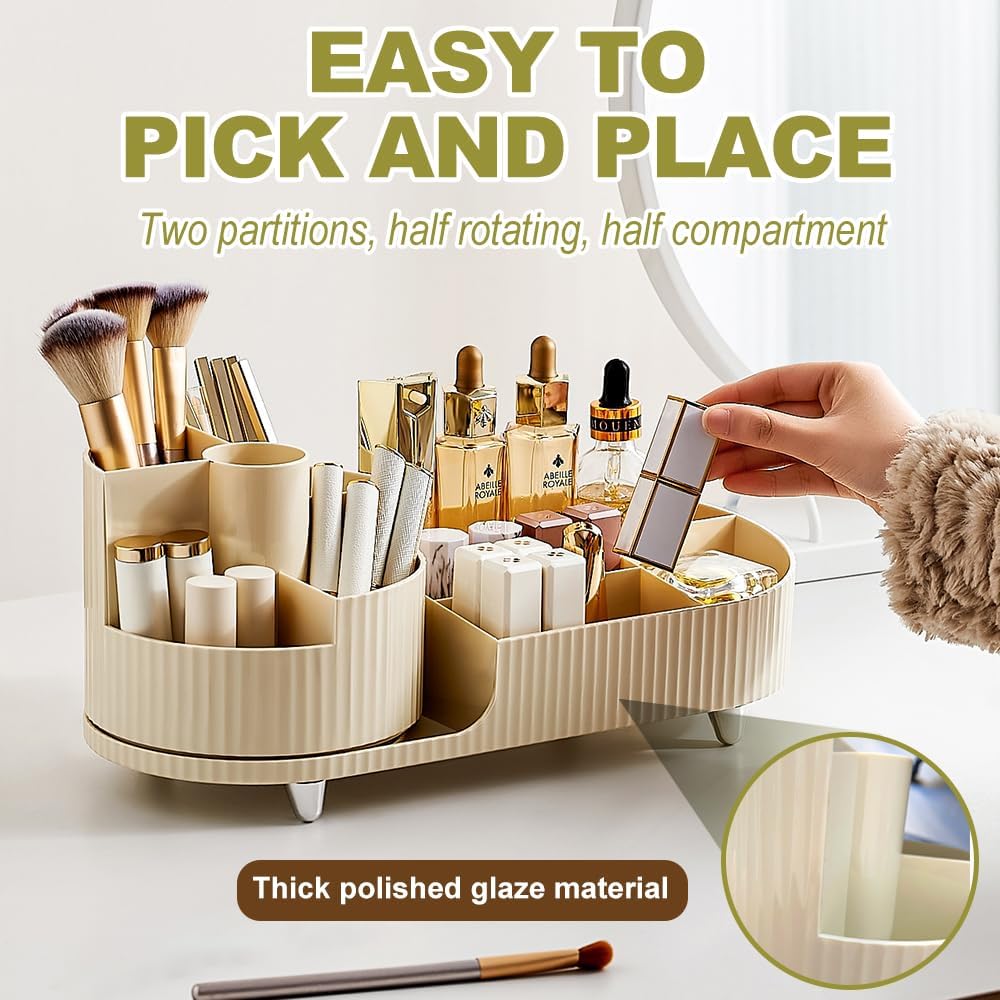 360° Cosmetic Organizer – 2-in-1 Storage