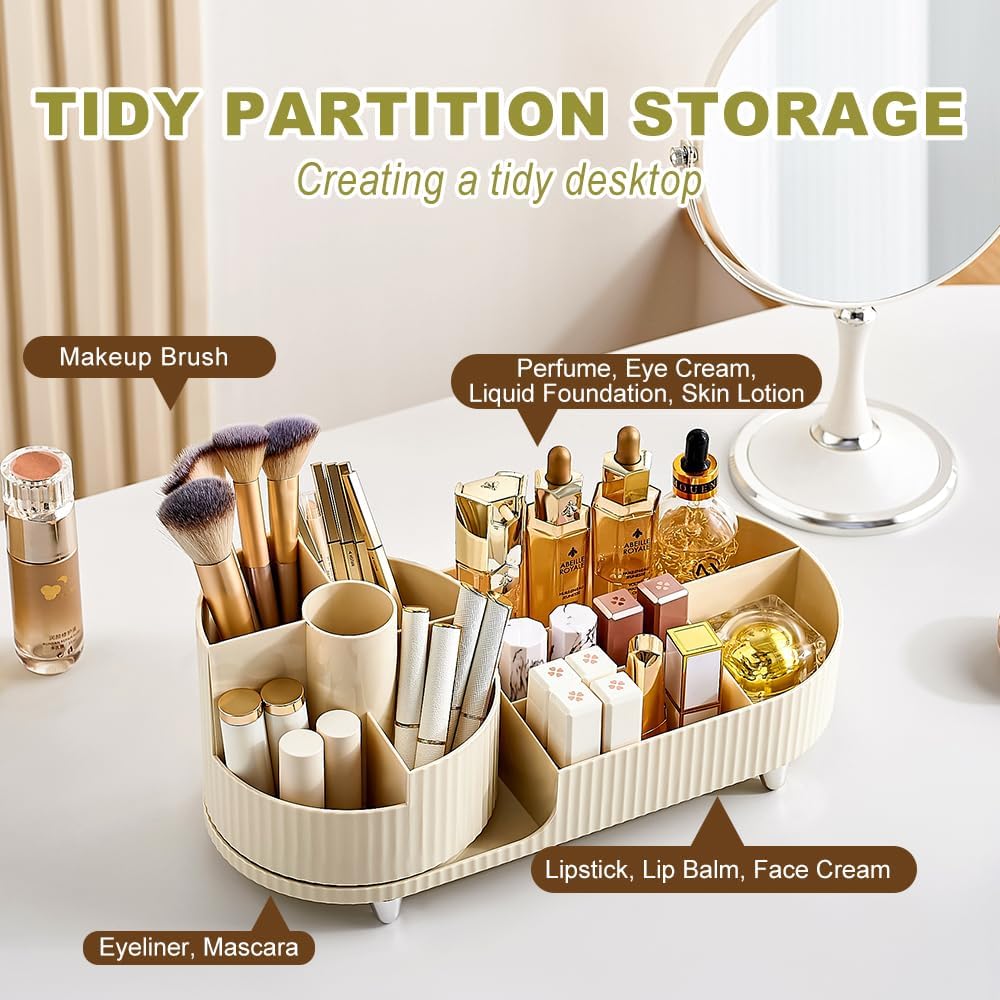 360° Cosmetic Organizer – 2-in-1 Storage
