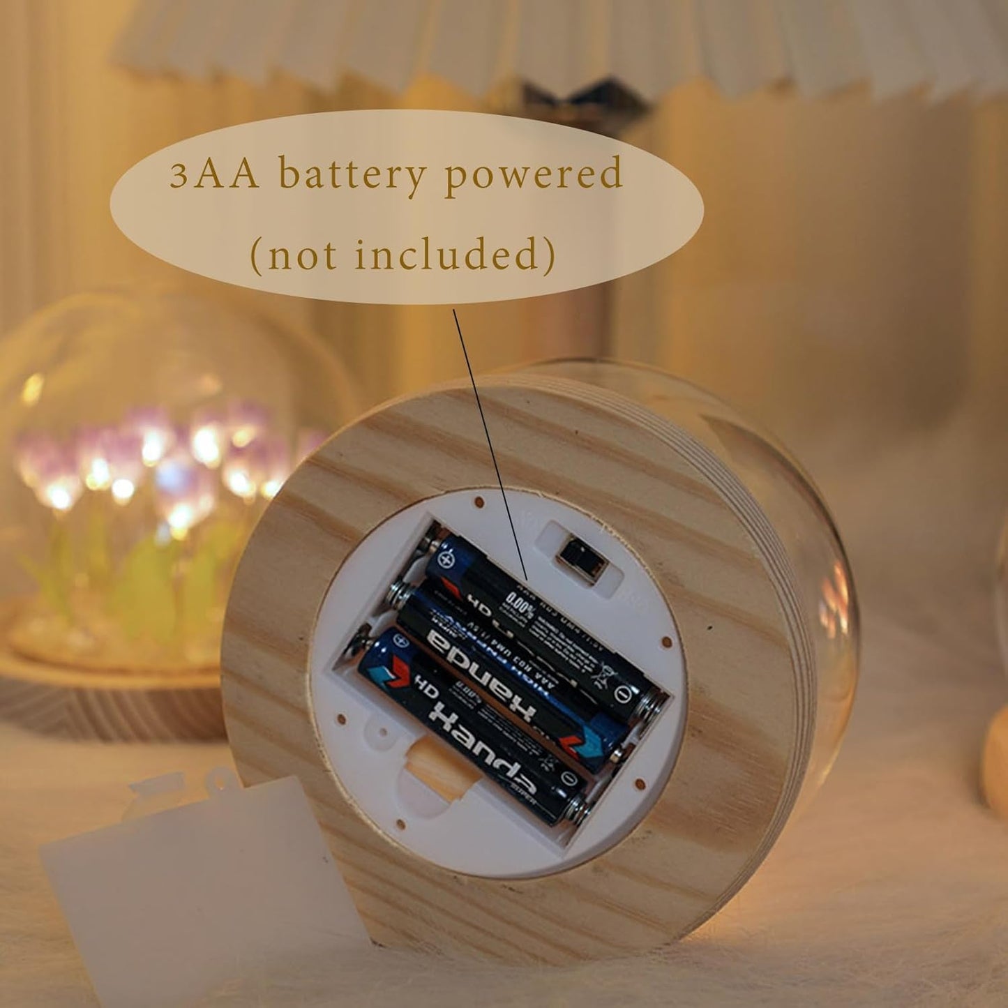 Floral Night Light – Batteries Not Included