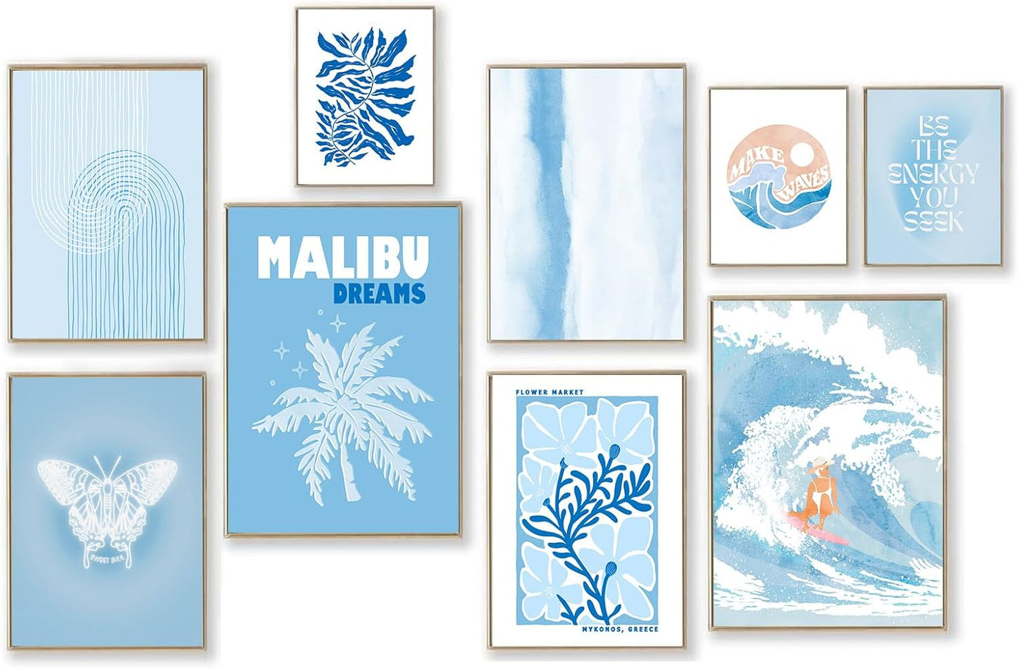Stylish Wall Art Set – Unframed Modern Canvas Prints for Any Room