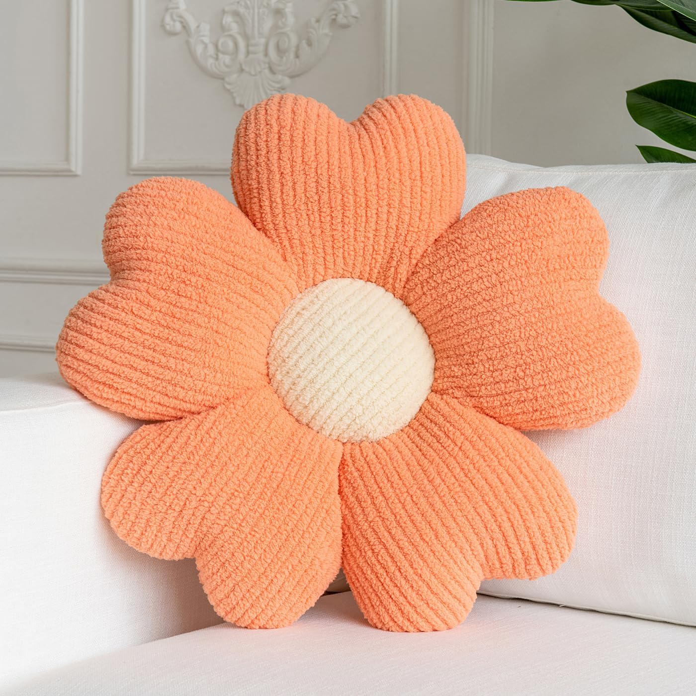 Flower Throw Pillow – Aesthetic Room Decor