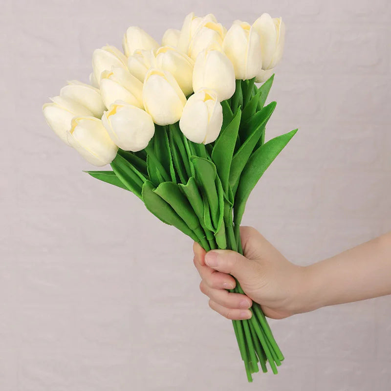 Silicone Tulip Bouquet – 3/5/10/20pcs for Home Decor