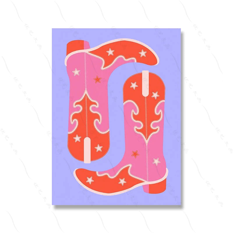 Trendy Maximalist Poster Set – Hot Pink Dopamine Wall Art