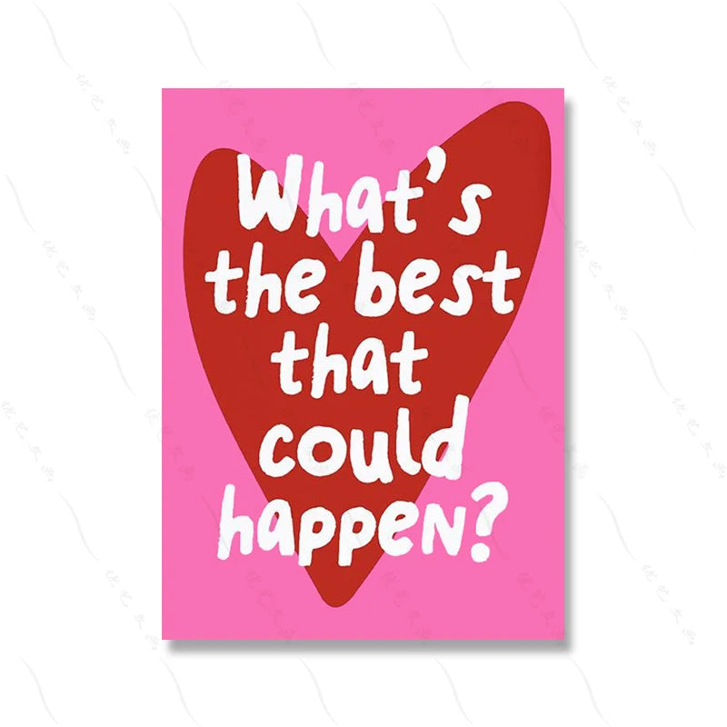 Trendy Maximalist Poster Set – Hot Pink Dopamine Wall Art