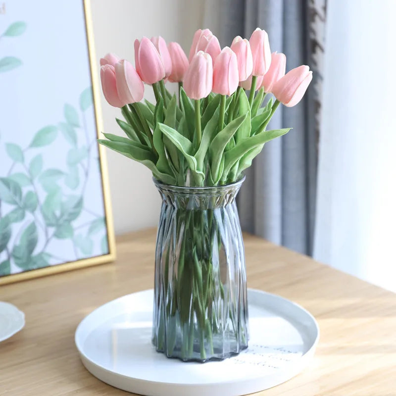 Silicone Tulip Bouquet – 3/5/10/20pcs for Home Decor