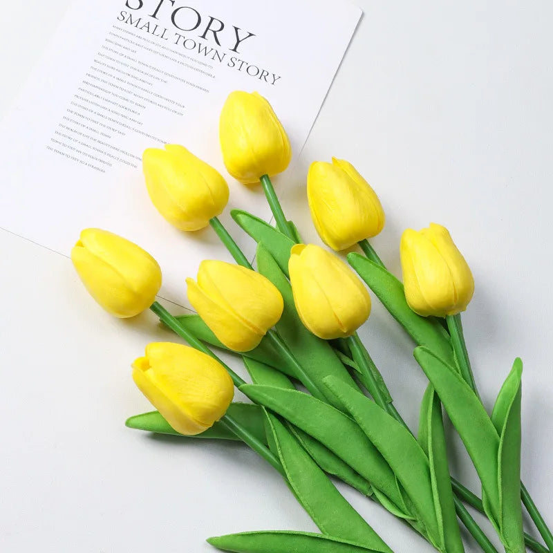 Silicone Tulip Bouquet – 3/5/10/20pcs for Home Decor