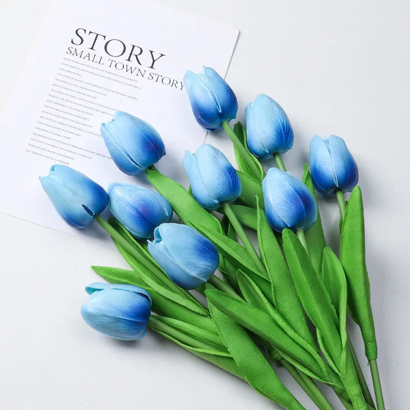 Silicone Tulip Bouquet – 3/5/10/20pcs for Home Decor