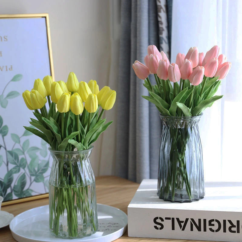 Silicone Tulip Bouquet – 3/5/10/20pcs for Home Decor