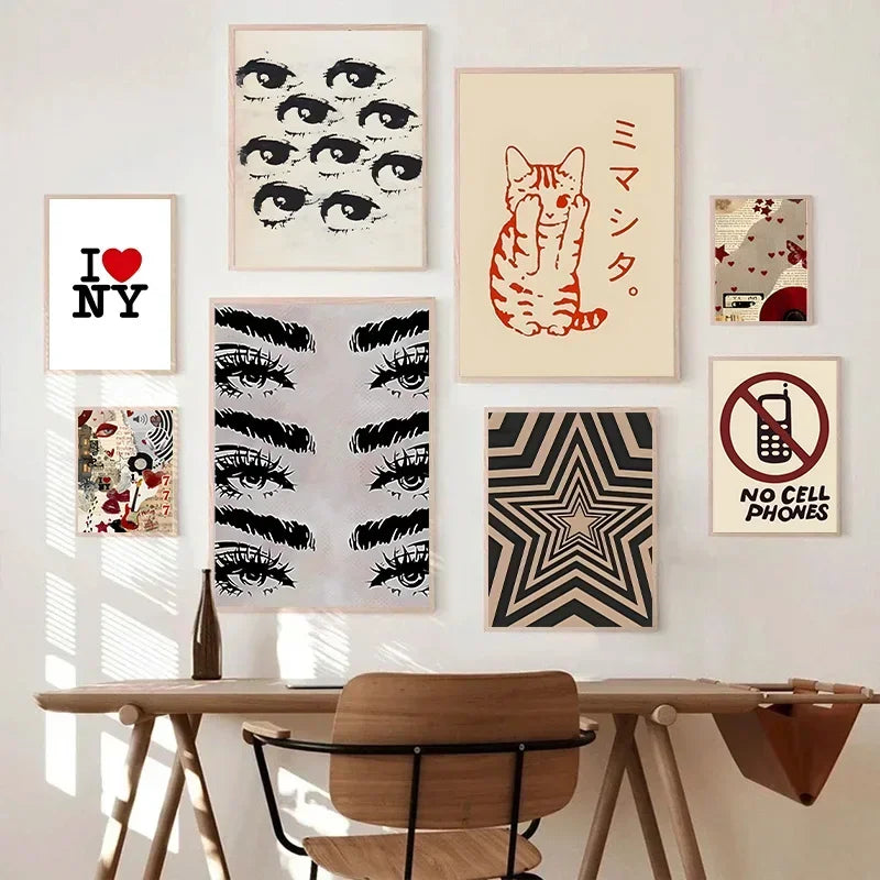 Y2K Downtown Girl Poster – Retro Rock Wall Art