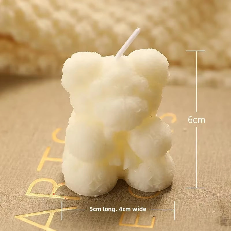 Luxury Rose Bear Scented Candle – Elegant Home Decor & Gift