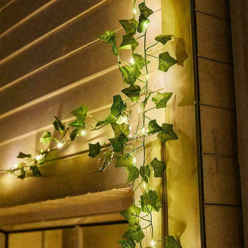 Artificial Ivy Garland with LED Lights – Faux Greenery Vine for a Lush, Illuminated Look
