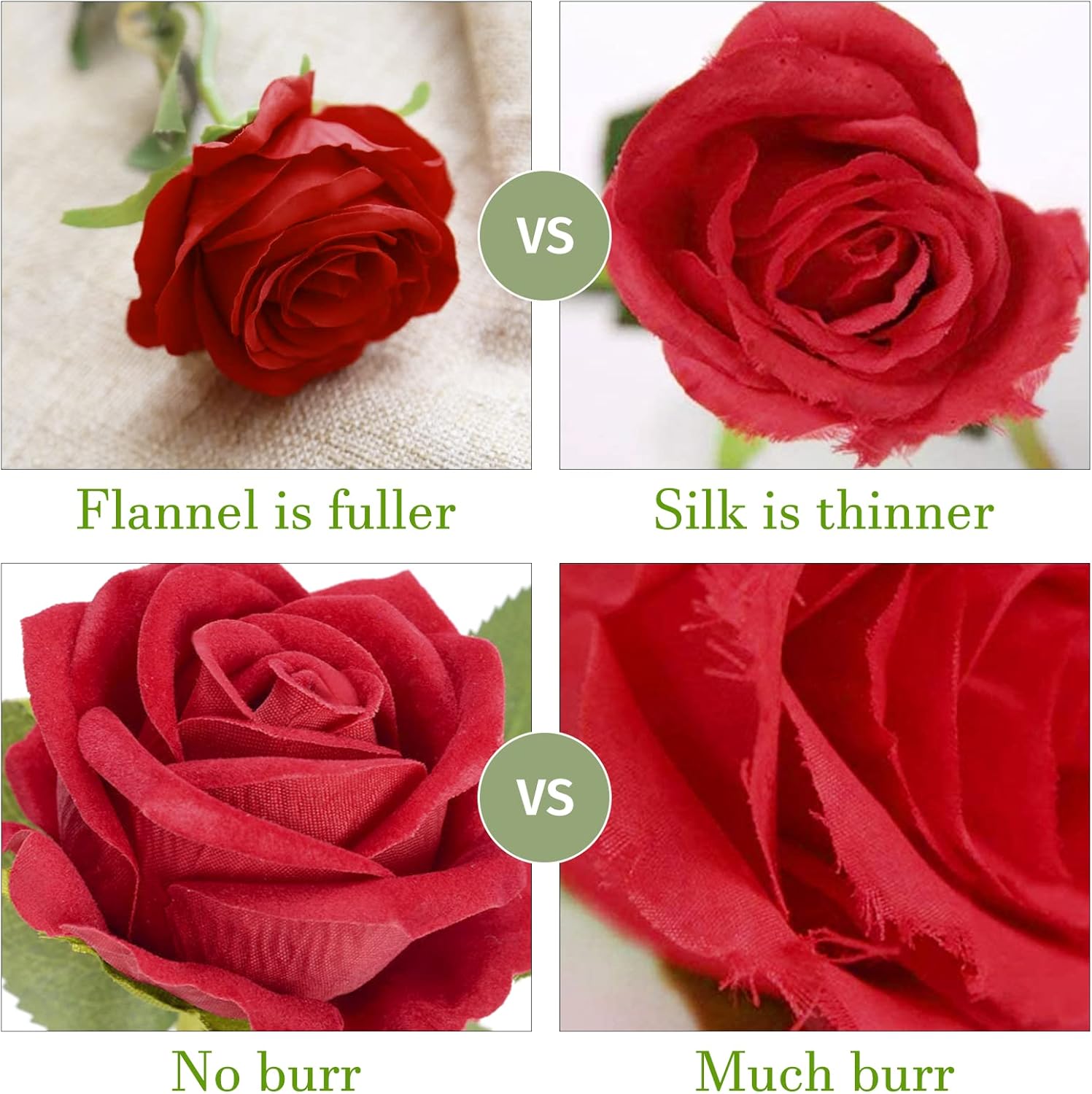 12pcs Red Faux Roses – Long Stem Flowers for Decor