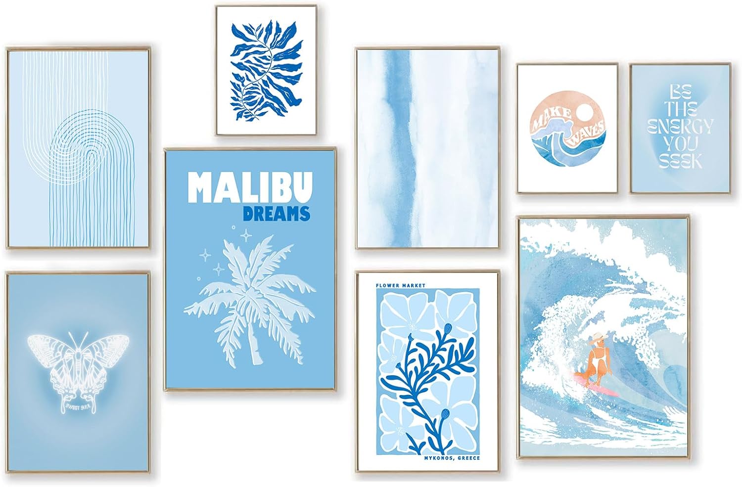 Stylish Wall Art Set – Unframed Modern Canvas Prints for Any Room