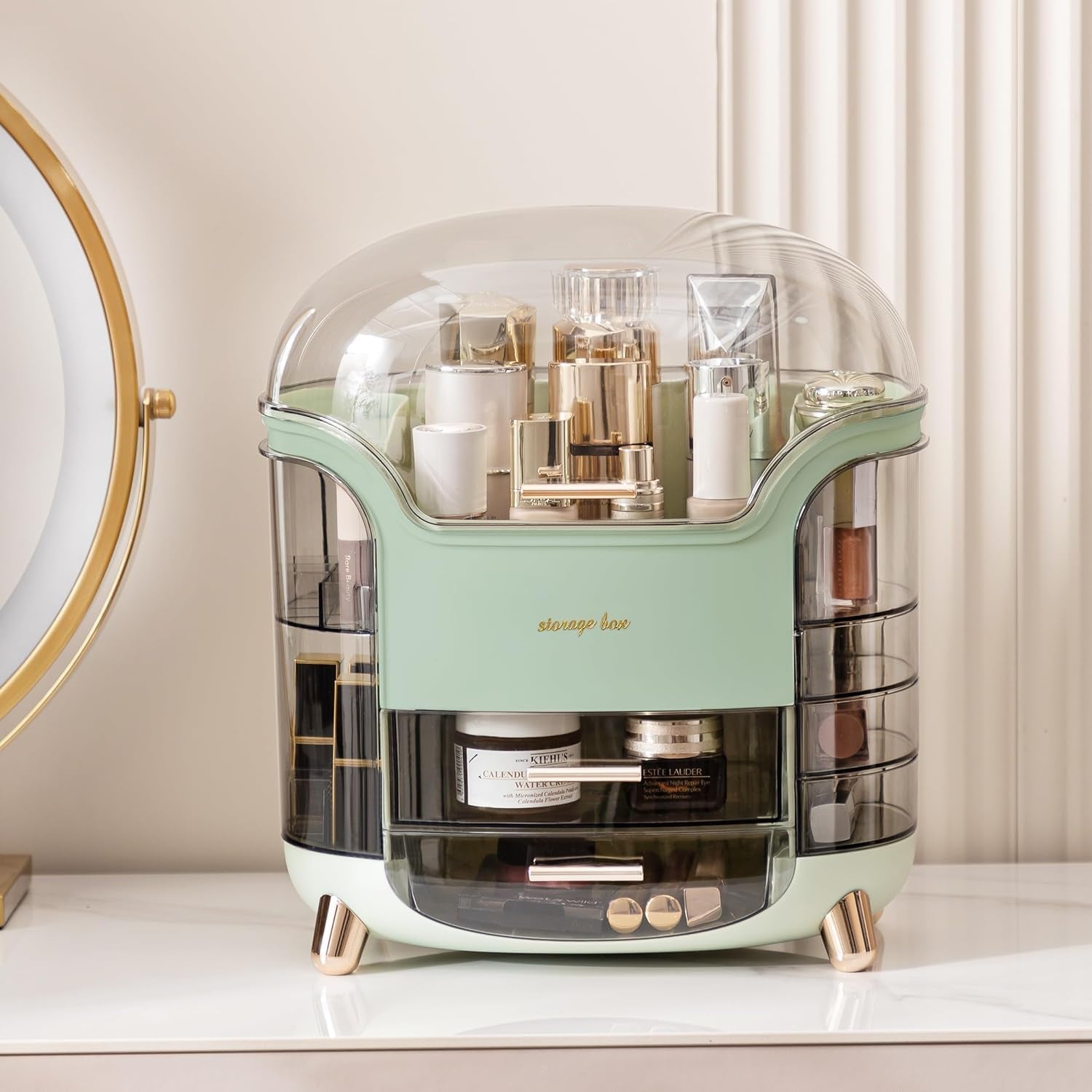 Cosmetic Storage Organizer with Drawers – Waterproof & Dustproof